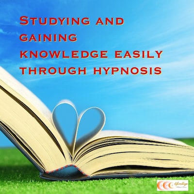Studying and gaining knowledge easily through hypnosis – omslag til lydbogen af Michael Bauer