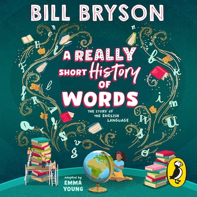 A Really Short History of Words – omslag til lydbogen af Bill Bryson