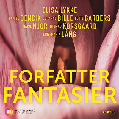 Forfatterfantasier – omslag til lydbogen af Thomas Korsgaard, Daniel Dencik, Line-Maria Lång