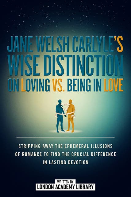 Jane Welsh Carlyle’s Wise Distinction On Loving Vs. Being In Love: Stripping Away The Ephemeral Illusions Of Romance To Find The Crucial Difference In Lasting Devotion – omslag til lydbogen af London Academy Library
