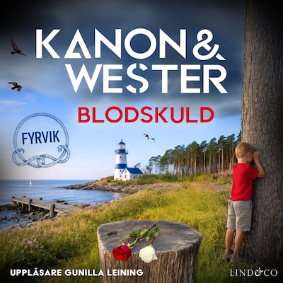 Blodskuld – omslag till ljudboken av Anna Wester, Marie-Louise Kanon