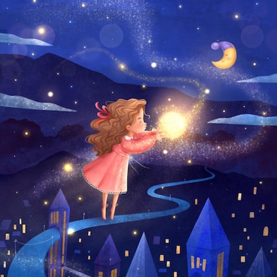 Isabella's Hanukkah dream – omslag til lydbogen af Taylor Linnea