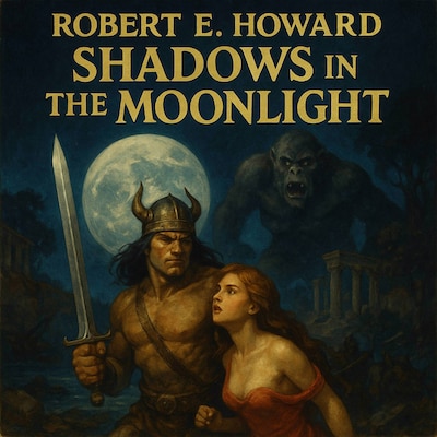 Shadows in the Moonlight – omslag til lydbogen af Robert E. Howard
