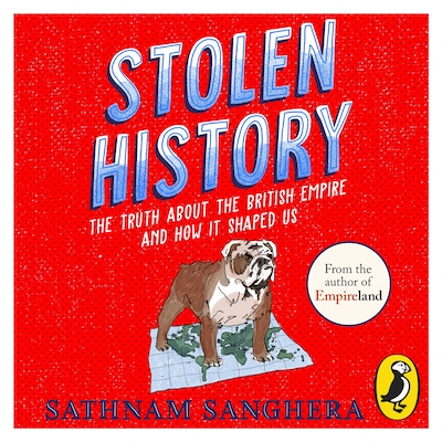 Stolen History – omslag til lydbogen af Sathnam Sanghera