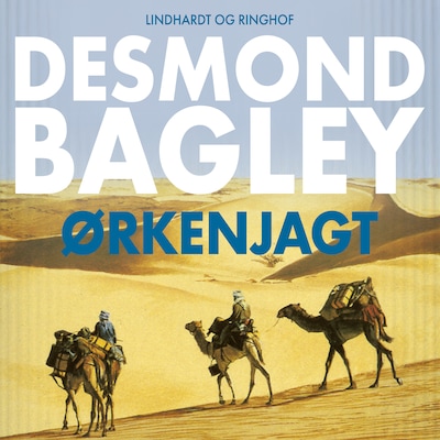 Ørkenjagt – omslag til lydbogen af Desmond Bagley
