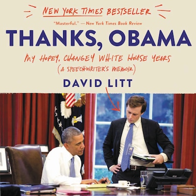 Thanks, Obama – omslag til lydbogen af David Litt