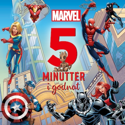 Fem minutter i godnat - Marvel – omslag til lydbogen af Marvel