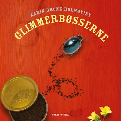 Glimmerbøsserne – omslag til lydbogen af Karin Brunk Holmqvist