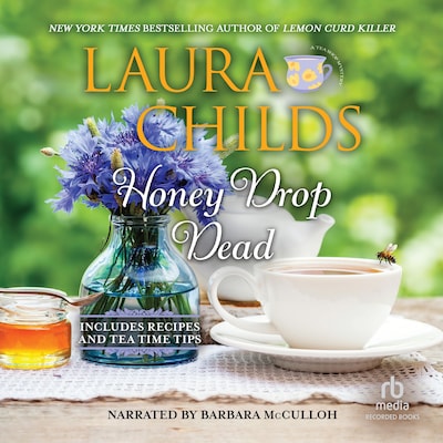 Honey Drop Dead – omslag til lydbogen af Laura Childs