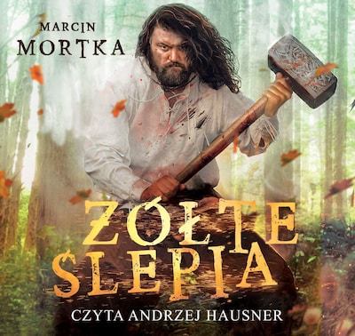 Żółte ślepia – okładka audiobooka, autor Marcin Mortka