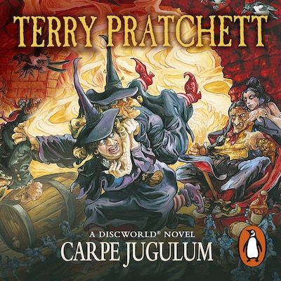 Carpe Jugulum – omslag til lydbogen af Terry Pratchett