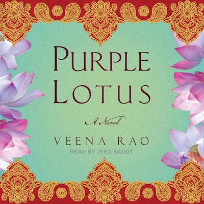 Purple Lotus – omslag til lydbogen af Veena Rao