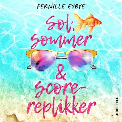 Sol, Sommer og Scorereplikker – omslag til lydbogen af Pernille Eybye