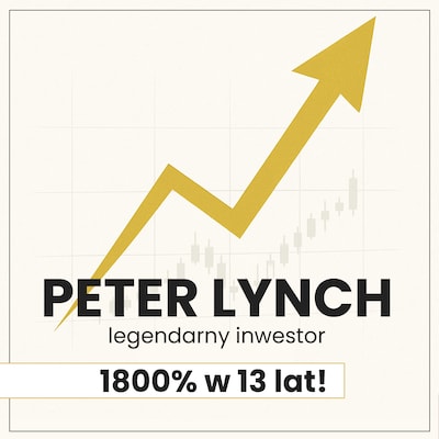 Peter Lynch. Legendarny inwestor. 1800% w 13 lat. Ucz się od najlepszych. Wydanie II – okładka audiobooka, autor Antoni Michalak