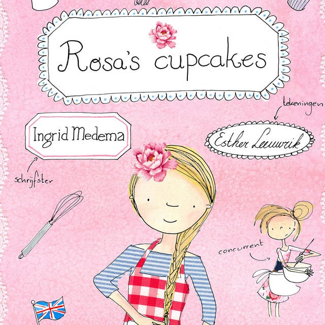 Rosa's cupcakes – omslag van het luisterboek van Ingrid Medema