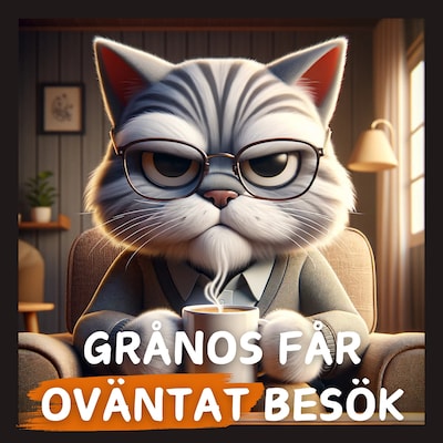 Grånos får oväntat besök – omslag till ljudboken av Anders Björk