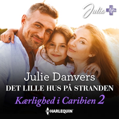 Det lille hus på stranden – omslag til lydbogen af Julie Danvers