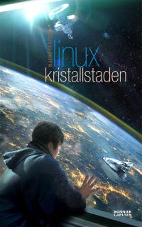 Kristallstaden – omslag till ljudboken av Maths Claesson