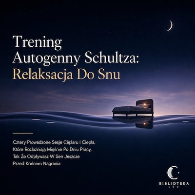 Trening Autogenny Schultza: Relaksacja Do Snu – okładka audiobooka, autor Biblioteka Snu