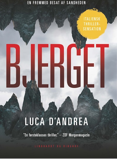 Bjerget – omslag til lydbogen af Luca D'Andrea