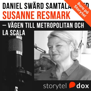 Susanne Resmark - Vägen till Metropolitan och La Scala – omslag till ljudboken av Daniel Swärd