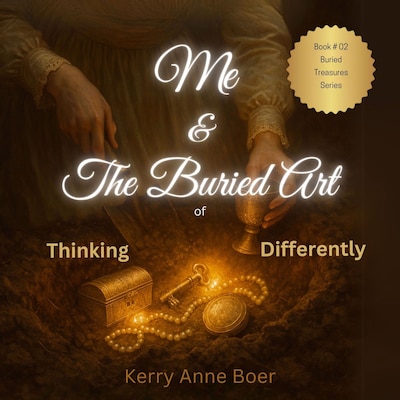 Me & The Buried Art of Thinking Differently – omslag til lydbogen af Kerry Anne Boer