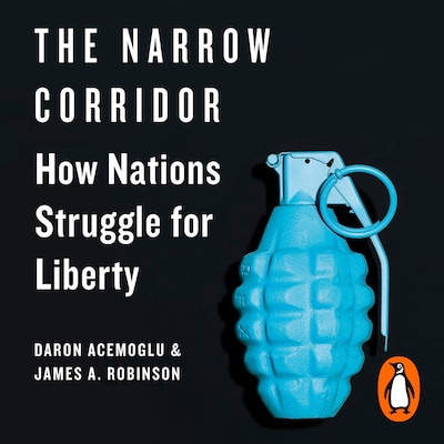 The Narrow Corridor – omslag til lydbogen af Daron Acemoglu, James A. Robinson