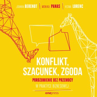 KONFLIKT, SZACUNEK, ZGODA. Porozumienie bez Przemocy w praktyce biznesowej – okładka audiobooka, autor Joanna Berendt, Vesna Lorenc, Monika Panas