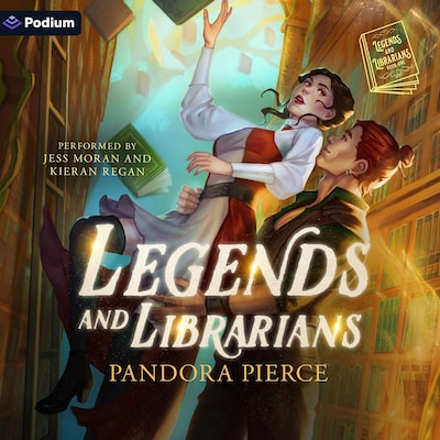 Legends and Librarians – omslag til lydbogen af Pandora Pierce