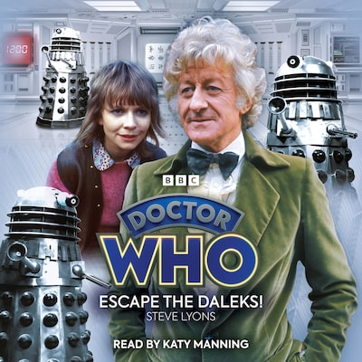Doctor Who: Escape the Daleks! – omslag til lydbogen af Steve Lyons