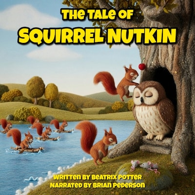 The Tale of Squirrel Nutkin – omslag til lydbogen af Beatrix Potter