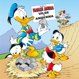 Kalle Anka – Vilse i Anderna – omslag till ljudboken av Joakim Gunnarsson, Carl Barks