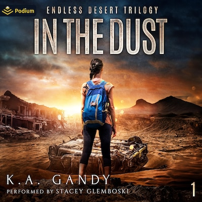 In the Dust – omslag til lydbogen af K.A. Gandy