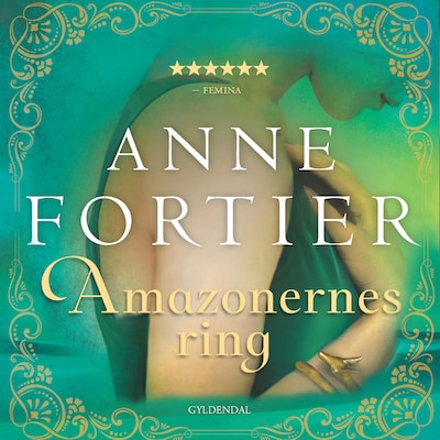 Amazonernes ring – omslag til lydbogen af Anne Fortier