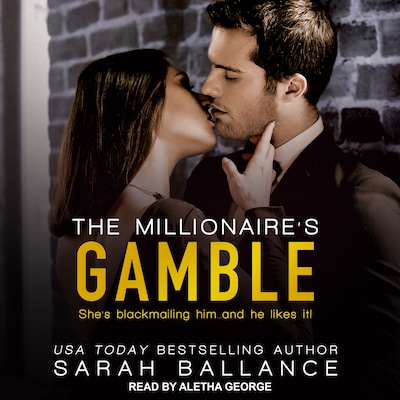 The Millionaire's Gamble – omslag til lydbogen af Sarah Ballance