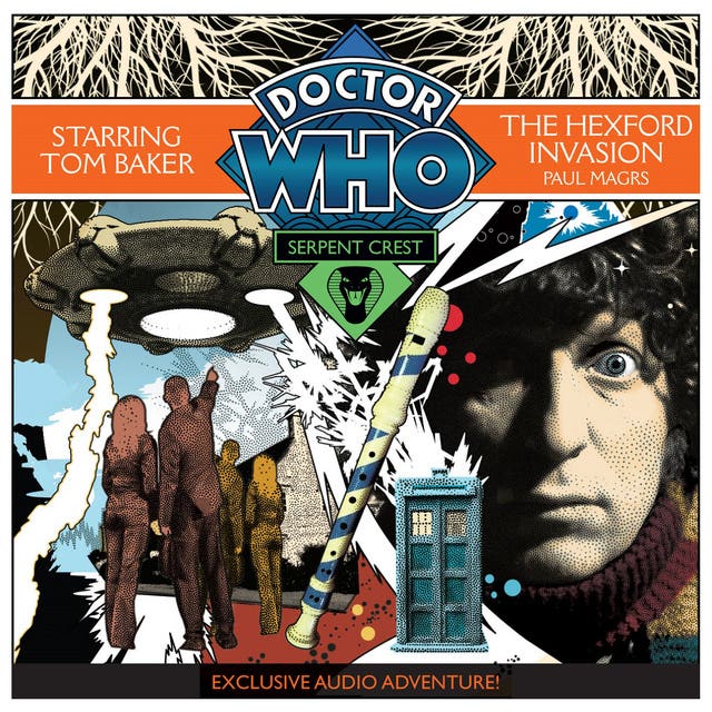 Doctor Who Serpent Crest 4: The Hexford Invasion – omslag til lydbogen af Paul Magrs