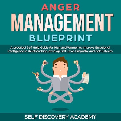 Anger Management Blueprint: A practical Self Help Guide for Men and Women to improve Emotional Intelligence in Relationships, develop Self Love, Empathy and Self Esteem (Self Discovery Book 3) – omslag til lydbogen af Self Discovery Academy
