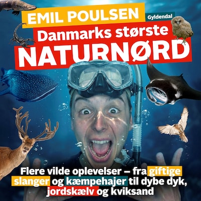 Danmarks største naturnørd 2 - Emil Poulsen – omslag til lydbogen af Emil Poulsen