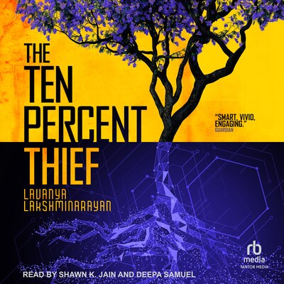 The Ten Percent Thief – omslag til lydbogen af Lavanya Lakshminarayan