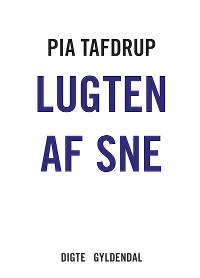 Lugten af sne – omslag til lydbogen af Pia Tafdrup