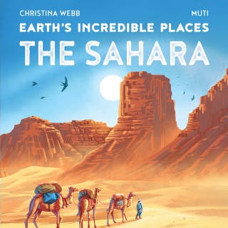 The Sahara – omslag till ljudboken av Christina Webb