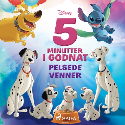 Fem minutter i godnat - Pelsede venner – omslag til lydbogen af Disney