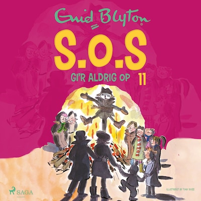 S.O.S gi'r aldrig op (11) – omslag til lydbogen af Enid Blyton