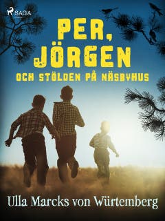 Per, Jörgen och stölden på Näsbyhus – omslag till ljudboken av Ulla Marcks von Würtemberg