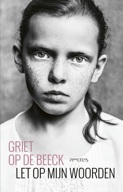 Let op mijn woorden – omslag van het luisterboek van Griet Op de Beeck