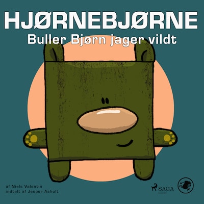 Hjørnebjørne 6 - Buller Bjørn jager vildt – omslag til lydbogen af Niels Valentin