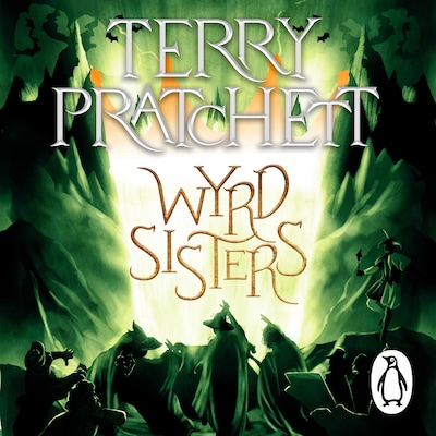 Wyrd Sisters – omslag til lydbogen af Terry Pratchett