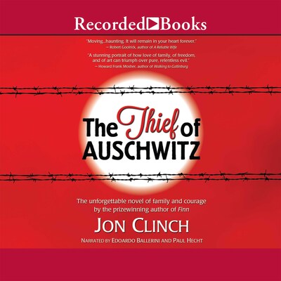 The Thief of Auschwitz – omslag til lydbogen af Jon Clinch