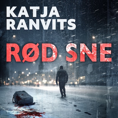 Rød sne – omslag til lydbogen af Katja Ranvits