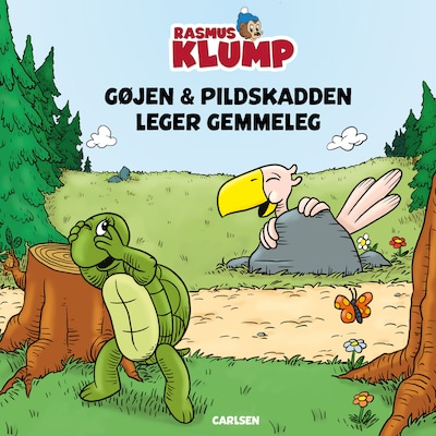 Gøjen & Pildskadden leger gemmeleg – omslag til lydbogen af Kim Langer